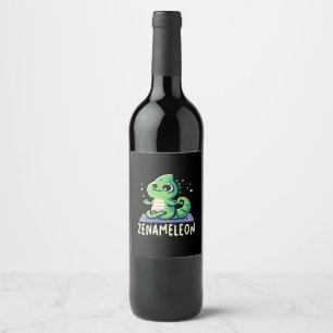 Rótulo De Garrafa De Cerveja Amante do Camaleão