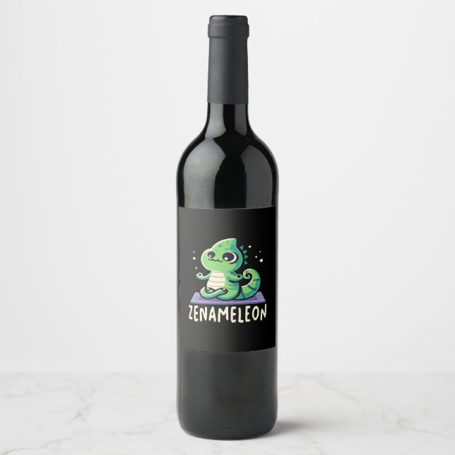 Rótulo De Garrafa De Cerveja Amante do Camaleão (Frente)