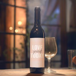 Rótulo De Garrafa De Cerveja Ame-Se Positivamente Hoje, Passo A Par