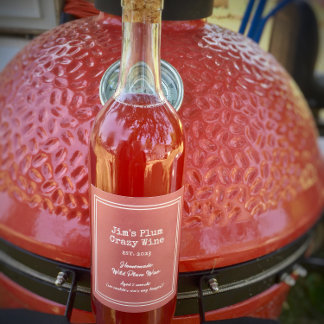 Rótulo De Garrafa De Cerveja Ameixa Selvagem Caseira Divertida Personalizada