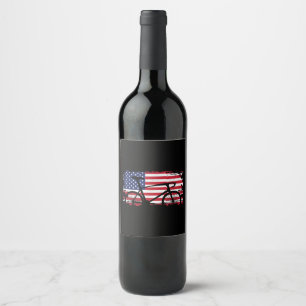 Rótulo De Garrafa De Cerveja American Flag Road Biking Cycling Roupa - Bicycl