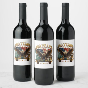 Rótulo De Garrafa De Cerveja Americano 250º Aniversário EUA Patriótico 4 de Jul