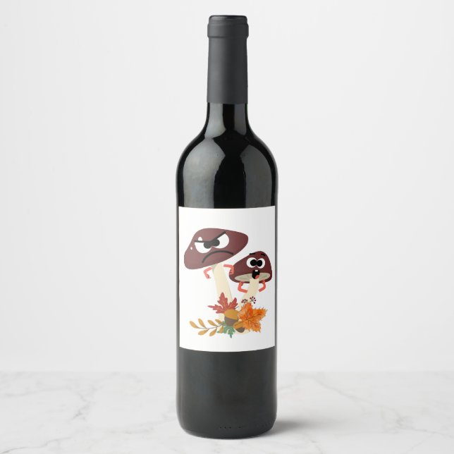 RÓTULO DE GARRAFA DE CERVEJA AMIGOS DOS COGUMELOS (Frente)