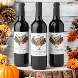 Rótulo De Garrafa De Cerveja Amizade para a Turquia Ano Engraçado