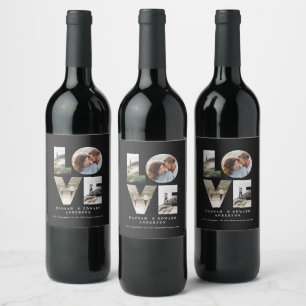 Rótulo De Garrafa De Cerveja Amor 4 foto simples, vinho de presente personaliza