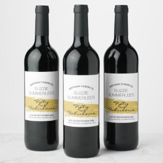 Rótulo De Garrafa De Cerveja Aniversário