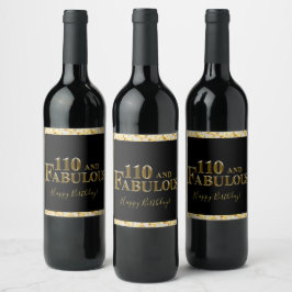 Rótulo De Garrafa De Cerveja Aniversário de 110 anos