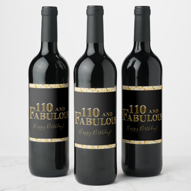 Rótulo De Garrafa De Cerveja Aniversário de 110 anos  (Garrafas)