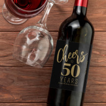 Aniversário de 50 anos nome personalizado aplausos