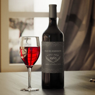 Rótulo De Garrafa De Cerveja Aniversário do Vinho - Idade até Perfeição