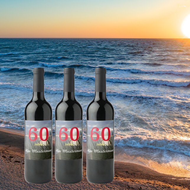 Rótulo De Garrafa De Cerveja aniversário personalizante (Criador carregado)