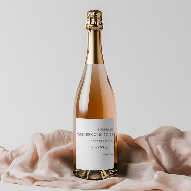 Rótulo De Garrafa De Cerveja Anúncio de gravidez na ONU-tia Newborn (Criador carregado)