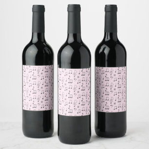 Rótulo De Garrafa De Cerveja Apenas Notado Rosa