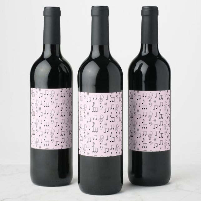 Rótulo De Garrafa De Cerveja Apenas Notado Rosa (Garrafas)