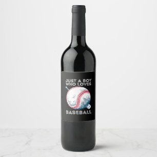 Rótulo De Garrafa De Cerveja Apenas um Menino que Ama Beisebol