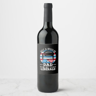 Rótulo De Garrafa De Cerveja Apenas Um Pai Regular Tentando Não Levantar Liber