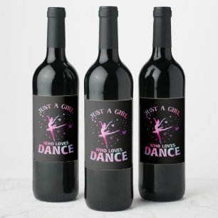 Rótulo De Garrafa De Cerveja Apenas Uma Garota Que Ama Dança Bailarina de Balle