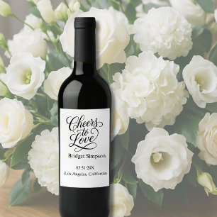 Rótulo De Garrafa De Cerveja aplausos para o roteiro do amor - Charm Elegante