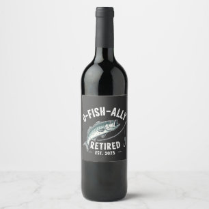 Rótulo De Garrafa De Cerveja Aposentadoria de Pai de Fisher 2025 fora de uso