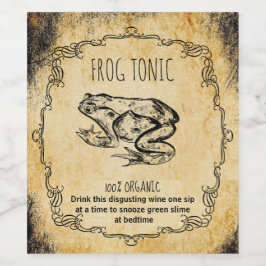 Rótulo De Garrafa De Cerveja Apothecary halloween vintage