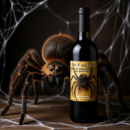 Rótulo De Garrafa De Cerveja 🕷️ Aranha-Aranha-Aranha-Aranha-Aranha HALLOWEEN B