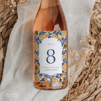 Art Nouveau Vinho Frasco Número da Tabela