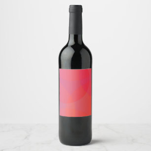 Rótulo De Garrafa De Cerveja Arte cor-de-rosa, alaranjada, moderna, simples,