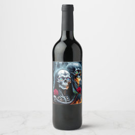 Rótulo De Garrafa De Cerveja Até a Morte, Além da Eternidade.