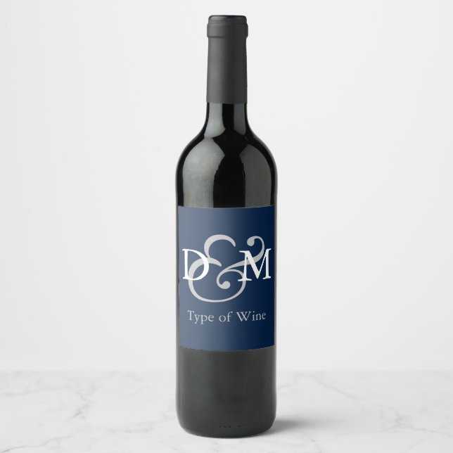 Rótulo De Garrafa De Cerveja Azul da Noite Polar (Frente)
