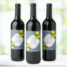 Azulejos azuis limão Amalfi festa de noivado perso