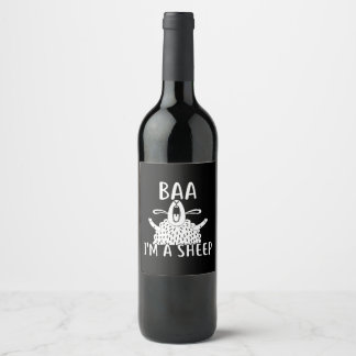 Rótulo De Garrafa De Cerveja Baa I'm A Sheep | Proprietário de ovinos presente