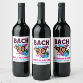 Rótulo De Garrafa De Cerveja Bach à Festa de solteira dos anos 90