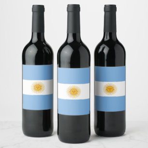 Rótulo De Garrafa De Cerveja Bandeira da Argentina