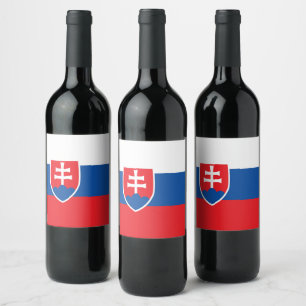 Rótulo De Garrafa De Cerveja Bandeira da Eslováquia