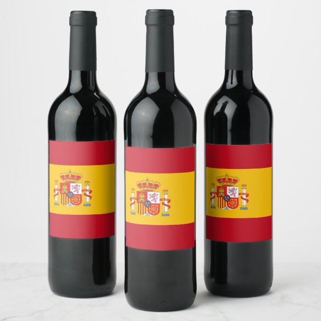 Rótulo De Garrafa De Cerveja bandeira da Espanha (Garrafas)