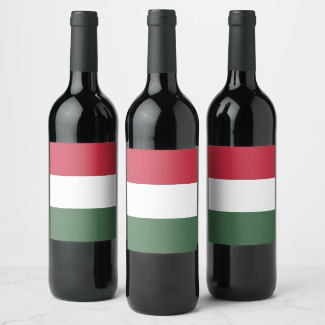 Rótulo De Garrafa De Cerveja Bandeira da Hungria (Garrafas)