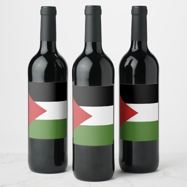 Rótulo De Garrafa De Cerveja bandeira da Palestina (Garrafas)