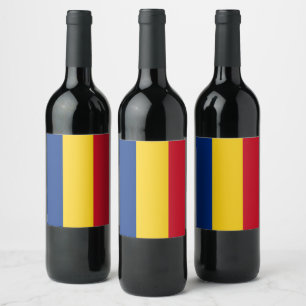 Rótulo De Garrafa De Cerveja Bandeira da Romênia