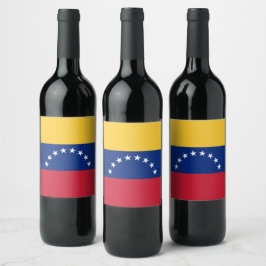 Rótulo De Garrafa De Cerveja Bandeira da Venezuela