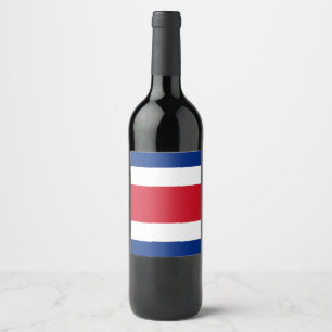 Rótulo De Garrafa De Cerveja Bandeira de Costa Rica
