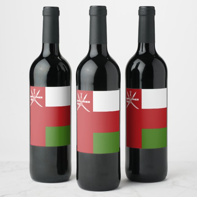 Rótulo De Garrafa De Cerveja bandeira de Omã (Garrafas)