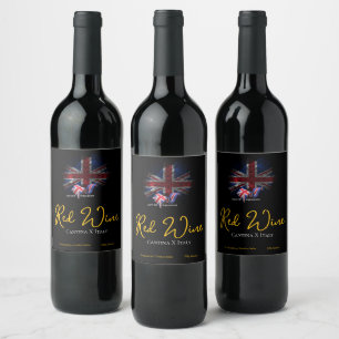 Rótulo De Garrafa De Cerveja Bandeira do Reino Unido