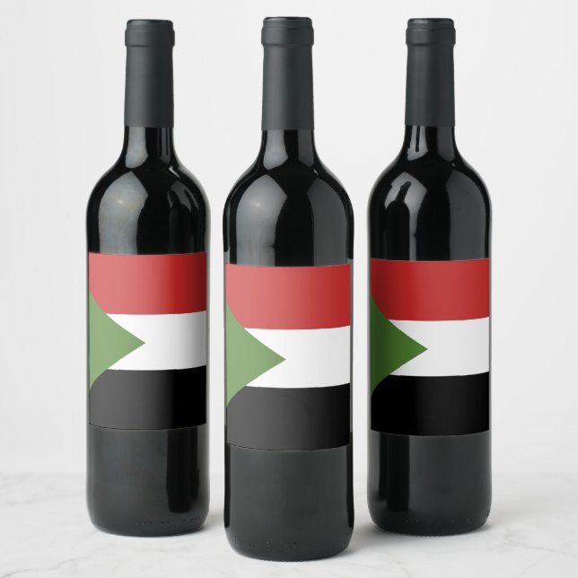 Rótulo De Garrafa De Cerveja Bandeira do Sudão (Garrafas)