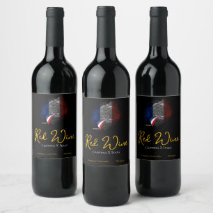 Rótulo De Garrafa De Cerveja bandeira francesa