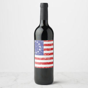 Rótulo De Garrafa De Cerveja Bandeira Original dos EUA Betsy Ross
