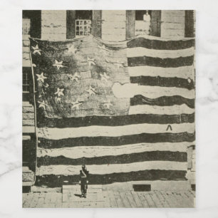 Rótulo De Garrafa De Cerveja Banner estrelado por estrelas: bandeira americana 