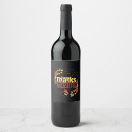 Rótulo De Garrafa De Cerveja "Banquete do outono: Celebrar Ação de Graças Conos