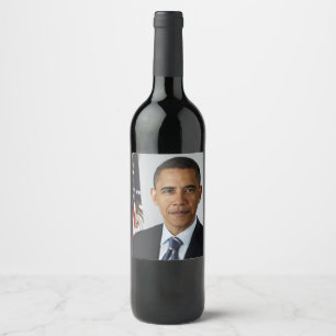 Rótulo De Garrafa De Cerveja Barack Obama Presidente dos EUA Casa Branca Retrat