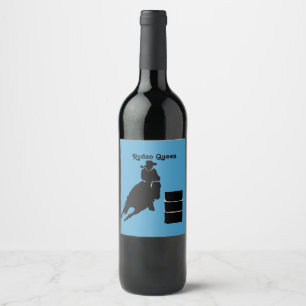 Rótulo De Garrafa De Cerveja Barrel Racer