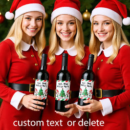 Rótulo De Garrafa De Cerveja Batedeira de Natal